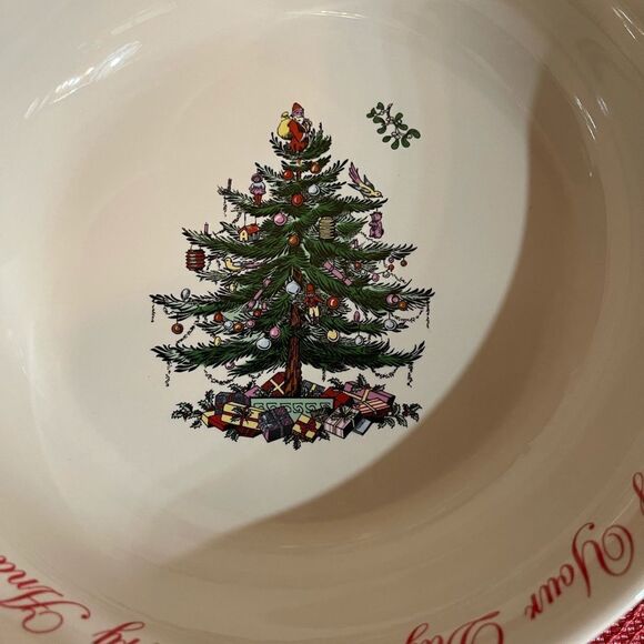 Spode Christmas Tree Annual Serving Bowl 2017 NWT - Picture 4 of 12